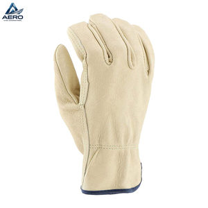 Ergonomic Fit for Comfort & Durability Flexible & Long-Lasting For Industrial Use Heavy Duty Smooth Leather Utility Driver <b>Glove</b> - Product Image 4