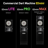 Cible de fléchettes électronique LED EDMINI Lite pour débutants, machine à fléchettes à pointe souple