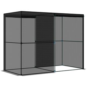 Gabbia per colture 4x8 con copertura in HDPE con cerniera, protezione per piante ed erbe contro i parassiti, gabbia coperta con porte con cerniera - Product Image 1