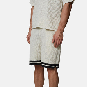 Shorts de sport décontractés pour hommes, longueur genou, été-automne, séchage rapide, respirants, écologiques, avec cordon de serrage, confortables, couleur unie, en toile - Product Image 5