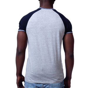 Custom Men's Raglan <b>T</b> <b>Shirt</b> Cotton <b>Polyester</b> Crew Neck Short Sleeve Athletic Casual Tee OEM ODM Private Label Supplier - Product Image 5