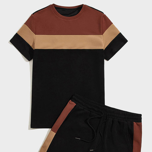 Casual and Stylish Summer <b>Set</b> Men's Featuring a Relaxed Fit and Lightweight Fabric for Hot Days cotton Breathable - Product Image 3