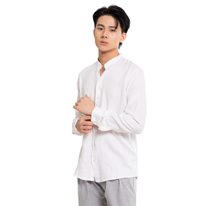 Camisas Casuales para Hombre de Secado Rápido con Estampado Personalizado al por Mayor, ODM, Manga Larga, Poliéster/Algodón, Procesamiento en Vietnam, Precios Competitivos - Product Image 2
