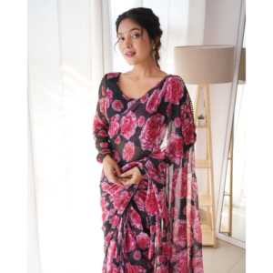 Lisa Misha Black Saree - Product Image 6