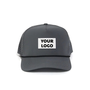 Casquettes de golf personnalisées par le fabricant, perforées au laser, 5 panneaux, logo personnalisé, marque privée, couvre-chef professionnel - Product Image 1