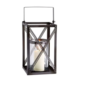 Unique Selling Metal & Glass Candle <b>Lantern</b> With Matt <b>Black</b> Finish Metal Candle <b>Lanterns</b> for Outdoor & Home Decor Customized - Product Image 1