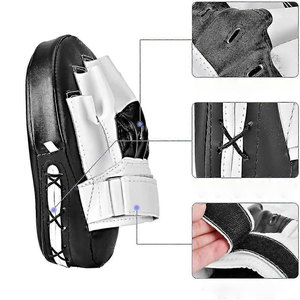 Guantes de Boxeo Personalizados de Cuero Genuino, Almohadillas de Entrenamiento de Boxeo con Logotipo Personalizable, Almohadillas de Boxeo Profesionales para Entrenamiento - Product Image 2