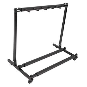 Soporte de Guitarra Triple Plegable Negro para Almacenamiento de Instrumentos Musicales - Product Image 3