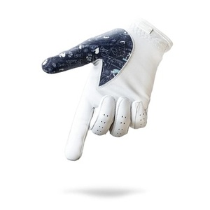 Gants de golf pour homme en cuir Cabretta blanc de haute qualité, nouveau logo brodé, pour gaucher, usage quotidien/casual, accessoires vestimentaires - Product Image 6