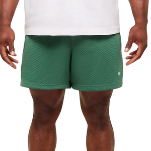 Pantalones Cortos Deportivos de Malla Transpirable para Hombre, 5 Pulgadas, para Gimnasio, Entrenamiento, Color Verde - Product Image 1