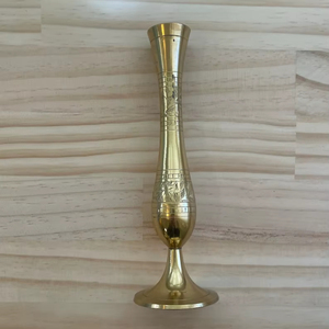 Super Quality Best Selling Brass <b>Copper</b> Flower <b>Vase</b> Modern Design Handmade Eco-Friendly High Quality Home Decorative Tabletop - Product Image 1