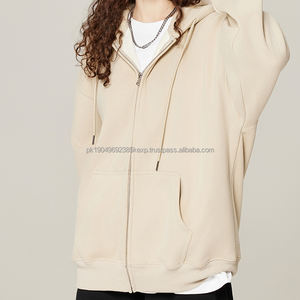 High Quality French Terry Thick Cotton Men's Hoodies Custom logo Blank Mens Oversized <b>Vintage</b> Full <b>Zip</b> <b>up</b> <b>Hoodie</b> - Product Image 4