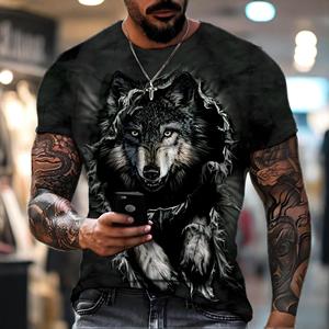 เสื้อยืดโพลีเอสเตอร์ทรงปกติ แขนสั้น ระบายอากาศได้ดี สไตล์ฮิปฮอปสำหรับผู้ชาย ขายดีในตลาดต่างประเทศ ส่งออก - Product Image 6
