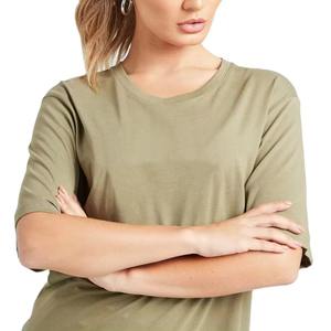 Conjunto de Camiseta y Pantalones Cortos de Punto Sólido Informal y Transpirable para Mujer, Conjunto de Dos Piezas con Logotipo Personalizado - Product Image 6