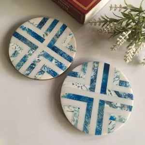 Sous-verres Artisanaux au Design Classique, Dessous de Tasse Modernes, Épaisseur 10mm, Écologiques, Prix de Gros, Vaisselle Colorée - Product Image 2