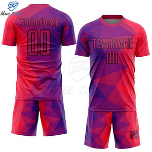 Conjunto de Camiseta de Fútbol Personalizada para Hombre, Uniforme de Fútbol Sublimado con Nombre de Equipo, Logotipo y Número Personalizados, Ropa Deportiva de Alto Rendimiento OEM - Product Image 3
