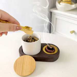 Antique Design Skill Artisan Durable Wedding Welcome Wooden Religious Eco-Friendly Incense <b>Burner</b> Aromatic Fragrance Bakhoor - Product Image 4