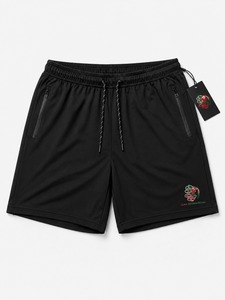 Shorts de sport pour hommes, couleur unie, séchage rapide, respirants, taille élastique, pour l'entraînement et la course estivale, best-seller, OEM, différentes tailles - Product Image 4