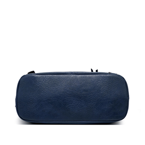 Unique Blue Luxury Handbags for Women High Quality Casual <b>Tote</b> with Zipper Closure Polyester Lining Custom Logo - Product Image 5