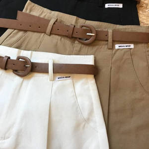 Shorts Casuales con Cinturón para Mujer, Estilo Minimalista Urbano, Ligeros, Transpirables, de Cintura Alta, Proveedor de Shorts de Moda de Verano - Product Image 2