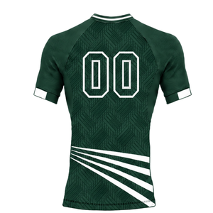 Manufacturer Dark Green Football Jersey <b>Shorts</b> Set Breathable Athletic Team Uniform Training Wear Performance Sports Clothing - Product Image 3