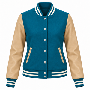 Chaquetas Varsity para Mujer con Logotipo 2026, Chaqueta Varsity de Algodón Grueso para Invierno, Cálida, con Colores Personalizados - Product Image 4