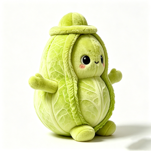 Peluche Personalizable de Col Suave y Esponjoso, Juguete de Peluche con Forma de Comida, Muñeco de Col Suave para Decoración de Dormitorio - Product Image 4