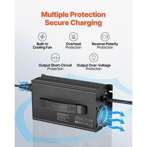Caricabatterie Intelligente 24V 20A per Batterie al Litio 29.2V AC DC LiFePO4 con Connettore Anderson, Indicatore LED, Attivazione 0V, Ricarica 40A, 14.6V - Product Image 5