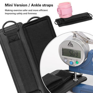 Sangle de cheville premium pour machine à câbles, manchette en néoprène rembourrée, anneau en D réglable, accessoire d'entraînement fitness - Product Image 4