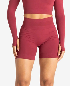 Shorts de biker légers pour femmes, respirants, séchage rapide, taille haute élastique, tissu peigné, couleur unie, décontractés, prix abordable - Product Image 1