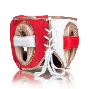 Casque de boxe Fly Boxing en cuir rouge et blanc, imprimé en 3D, fermeture à boucle réglable, équipement de protection pour adultes, entraînement professionnel - Product Image 5