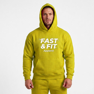 Sudaderas con capucha de algodón al por mayor, con logotipo personalizado, hombros caídos, de alta calidad para hombre, sudaderas de moda para hombre a bajo precio - Product Image 1