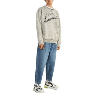 เสื้อสเวตเชิ้ตผู้ชาย,เสื้อสวมหัวคลุมศีรษะคอเต่า Geansai Crewneck Homme พิมพ์ลายตามสั่ง - Product Image 4