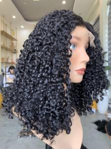 Peluca de Cabello Humano Remy Ondulado Estilo Afro con Encaje HD, Sin Químicos, de Fábrica en Vietnam, Paquete Económico de Trama Única con Encaje Transparente - Product Image 2