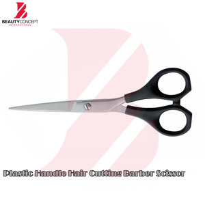 Multicolor Plastic Handle <b>Barber</b> Scissors <b>Set</b> Professional Stainless Steel Hair Cutting Shears for Home & Salon Use - Product Image 2