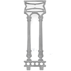 Durable Cast Iron Aluminum Alloy Frameless Adjustable <b>Window</b> Grill Super Shot Blasted Finish Heavy Railing <b>Panel</b> Security Gate - Product Image 1