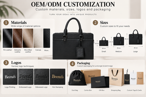 Bolso Organizador de Maquillaje de Cuero Saffiano Negro con Correa para Hombro, Estuche Cosmético Grande para Regalo Nupcial o Viaje - Product Image 3