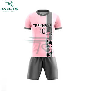 Uniformes de Fútbol Profesionales para Hombre al por Mayor, Tallas Grandes, 100% Poliéster, Manga Corta, Logotipo Frontal Personalizado, Camisetas de Fútbol OEM - Product Image 4