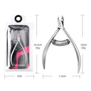 Outils professionnels pour le nail art, pinces à cuticules à double ressort en acier inoxydable de haute qualité, pinces à cuticules coréennes avec boîte ANAAIF - Product Image 5