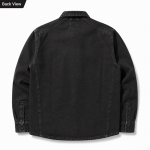 Premium-Quality <b>Denim</b> Motorcycle Jacket for Men Classic Styling Durable Stitching Front Logo Eco-Friendly Breathable Fabric - Product Image 2