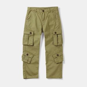 Pantalons cargo pour enfants garçons, taille élastique, multi-poches, décontractés, confortables, durables, pour usage quotidien en plein air - Product Image 4