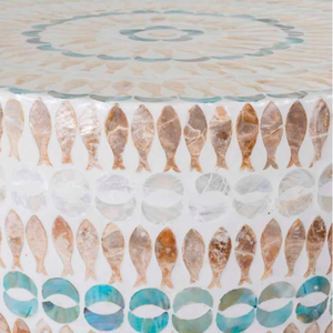 Eco-Friendly Natural Mother of Pearl Inlay Coffee/<b>End</b> <b>Table</b> Durable Wooden Side <b>Table</b> Handcrafted Boho <b>Living</b> <b>Room</b> Furniture - Product Image 4