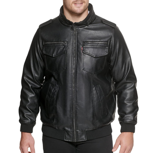 <b>Men's</b> Brown <b>Suede</b> Bomber <b>Jacket</b> With Sheep Fur Collar Casual Winter Coat Regular Fit Turn-down Collar Single Breasted Button - Product Image 5