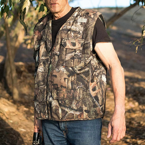 Wholesale Lightweight Breathable Soft Shell Hunting <b>Vest</b> with Tactical Design Multiple Pockets Custom Logo Print Options - Product Image 5