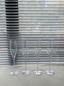 Juego de Copas de Vino Tinto Arcoíris de Lujo, Copas de Champán Coloridas de Tallo Alto, Cristal Electrochapado para Uso en Hoteles con Caja de Regalo - Product Image 2