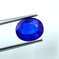 HAYAAT GEMS HG-0016 Saphir bleu ovale de 3 carats, pierre précieuse facettée, saphir naturel non monté (9,5X8X5MM)