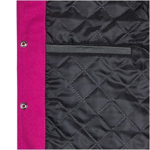 Chaqueta Varsity Blanca con Detalles en Rosa, Chaqueta de Invierno, Chaquetas con Logotipo Personalizado, Estilo Universitario, Tallas Grandes, Chaqueta Varsity para Hombre - Product Image 3