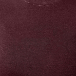 Women Solid Color Knitted Crew Neck <b>Crop</b> <b>Top</b> Casual Short Sleeve T-Shirt Maroon - Product Image 5