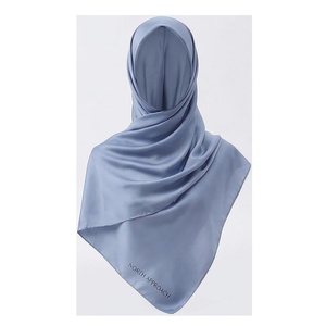 Pañuelo de Seda Cuadrado para Mujer NORTH APPROACH, Color Sólido, Agradable al Tacto, para Uso Diario en Todas las Estaciones, Accesorio Hijab - Product Image 1