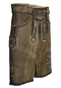 Lederhosen traditionnels bavarois de haute qualité pour hommes, en cuir véritable, costume d'Oktoberfest avec logo personnalisé - Product Image 4